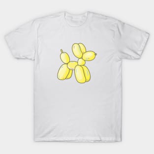 Pastel Yellow Balloon Dog Animal T-Shirt